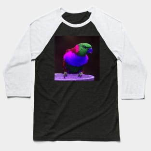 Neon Parrot Baseball T-Shirt